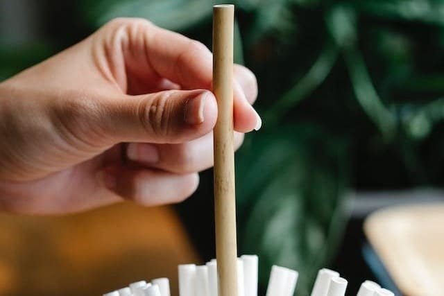 Foto da mão de uma pessoa escolhendo um canudinho feito de material natural a escolher canudinhos feitos de plástico. A foto ilustra o artigo "O que é a Agência Humana Qual seu Impacto e seu Futuro?" escrito pelo psicanalista Homero Mônaco para o site Online Psicanalista.